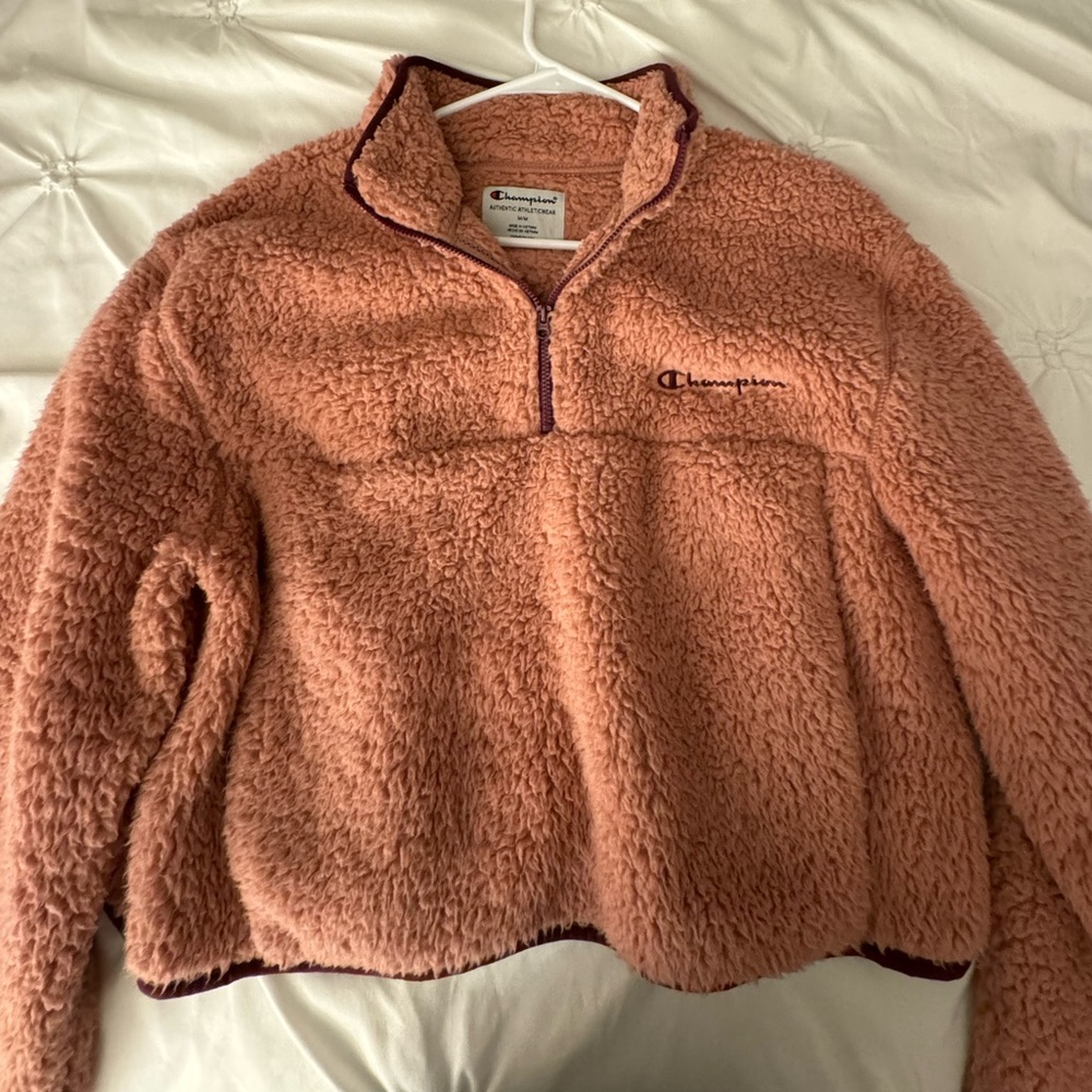 Champion cropped quarter zip